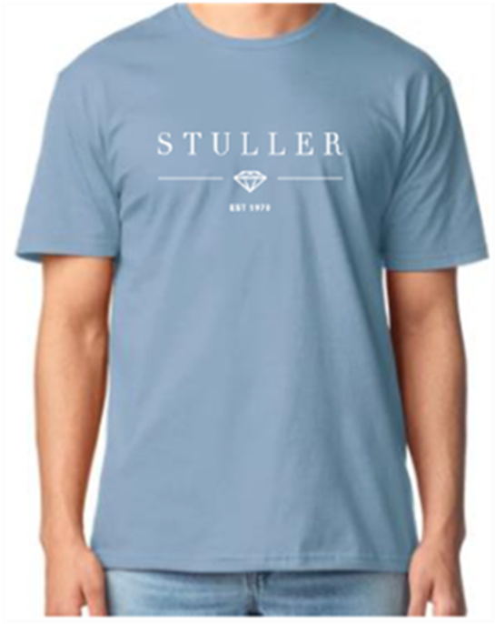 $11 - Short Sleeve StoneBlue- Diamond - est. 1970 T-Shirt