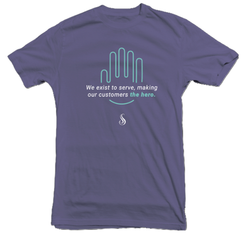 $13 - S.E.R.V.E. MVP Purple T-shirt